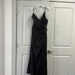David’s bridal black satin galina signature